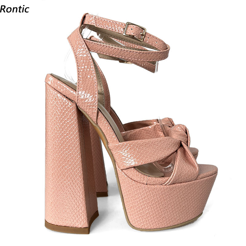 Women Shoes Model - Rontic Hot Handmade Women Platform Sandals
