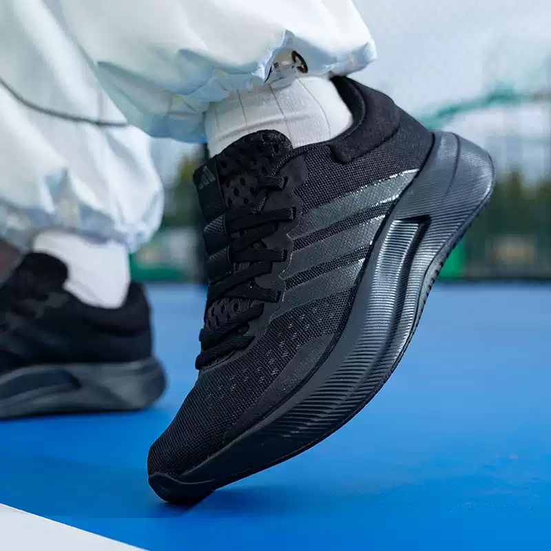 Women Shoes Hong Kong - adidas All Black Breathable Mesh Lightweight