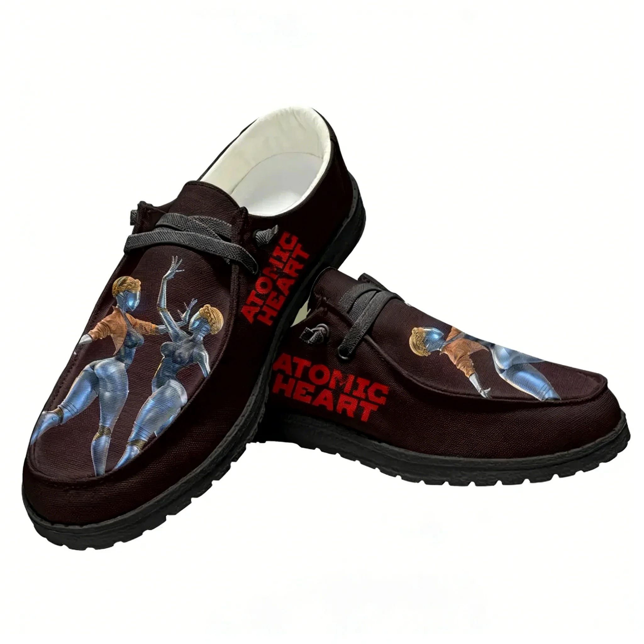 Oxford Lace Up Women - Atomic Heart Casual Shoes Flat Shoe