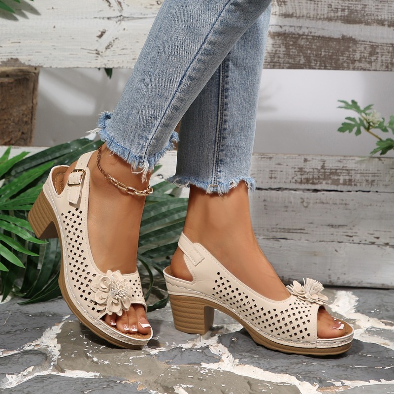 Women Chunky Heel Sandals Summ - Women Shoes Model review and price