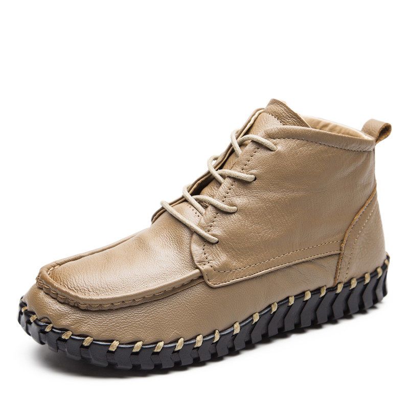 Real Leather Boots Women's Aut - Oxford Lace Up Women review and price