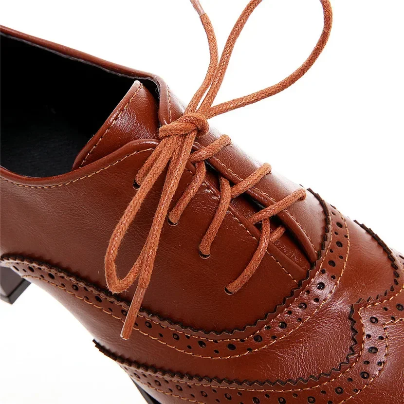 British Women Oxfords High Blo - Oxford Lace Up Women review and price