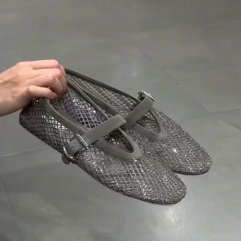 Hollow Rhinestone Baotou Sanda - Women Shoes Model review and price