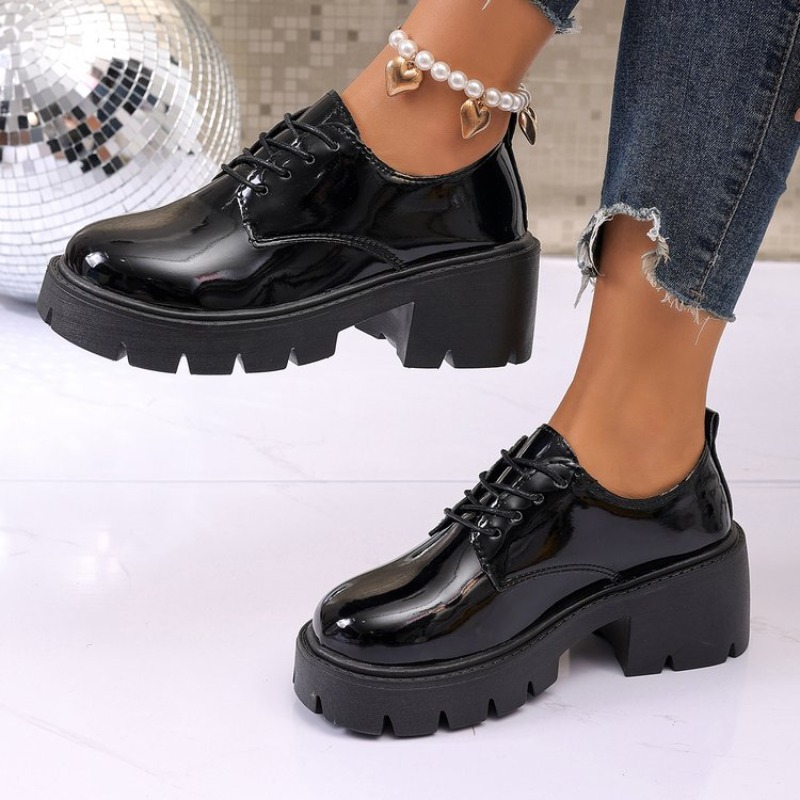 2026 New  Women Spring  Black  - Oxford Lace Up Women review and price