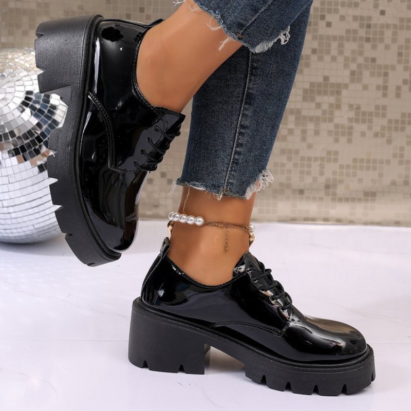 2026 New  Women Spring  Black  - Oxford Lace Up Women review and price