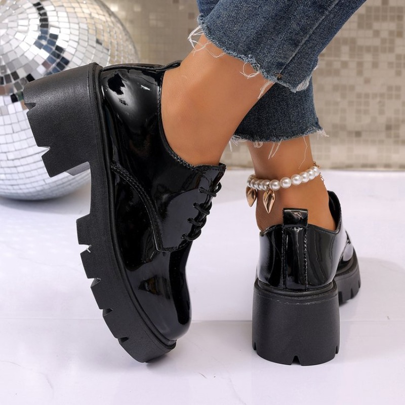 2026 New  Women Spring  Black  - Oxford Lace Up Women review and price