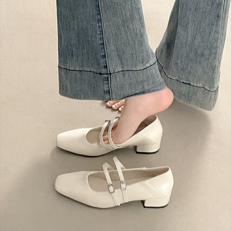Square Toe Low Heel Women Silv - Women'S Shoes review and price