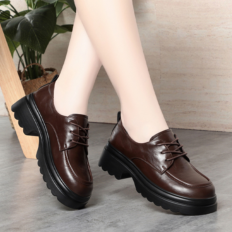 5cm Vintage Deep Mouth Soft Le - Oxford Lace Up Women review and price