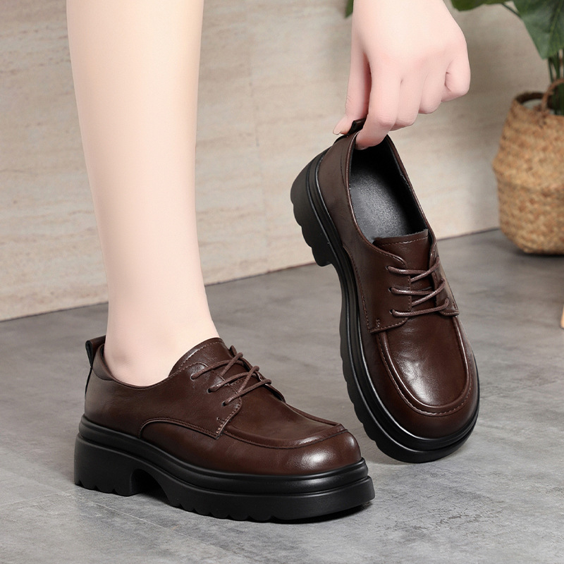 5cm Vintage Deep Mouth Soft Le - Oxford Lace Up Women review and price